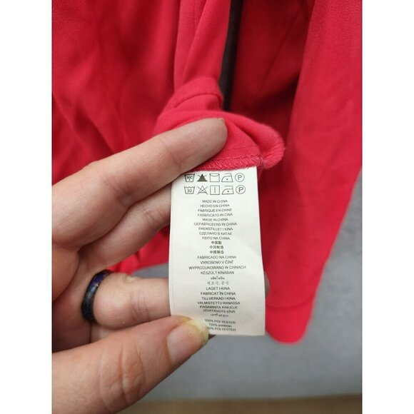 Michael Michael Kors Womens Pink Zip-Up Jacket Gold Accents Multiple Pockets Siz - Picture 4 of 10